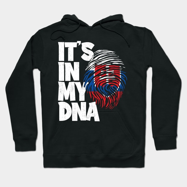 IT'S IN MY DNA Slovakia Flag Men Women Kids Hoodie by simonStufios